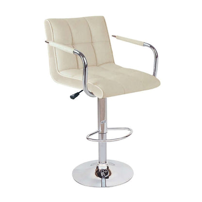 BAR54 CREAM PU(Σ2)ΣΚΑΜΠΟ ΜΕ ΑΜΟΡΤΙΣΕΡ 52X50X112εκ.