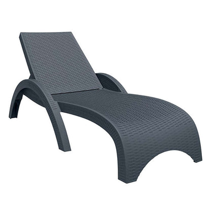 FIJI ΞΑΠΛΩΣΤΡΑ DARK GREY ΠΟΛ/ΝΙΟΥ 73x187x44
