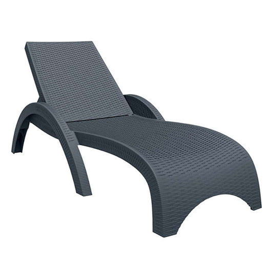 FIJI ΞΑΠΛΩΣΤΡΑ DARK GREY ΠΟΛ/ΝΙΟΥ 73x187x44