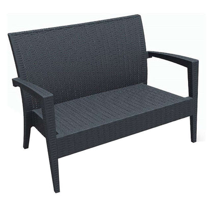 MIAMI DARK GREY ΚΑΝΑΠΕΣ ΠΟΛ/ΝΙΟΥ 128x77x89
