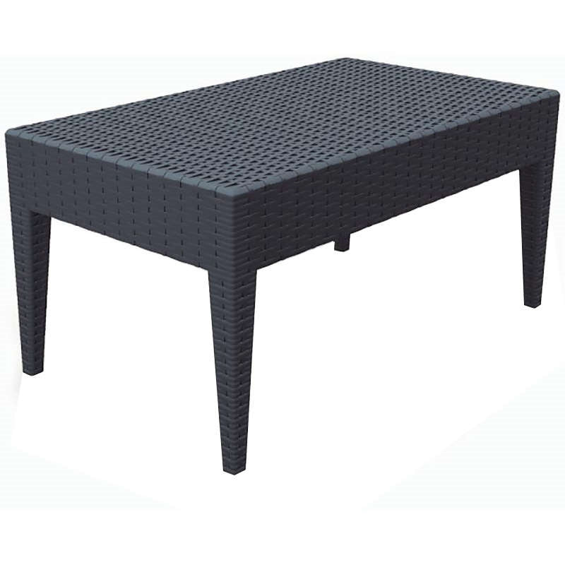 MIAMI DARK GREY ΤΡΑΠΕΖΙ ΠΟΛ/ΝΙΟΥ 92x53x45