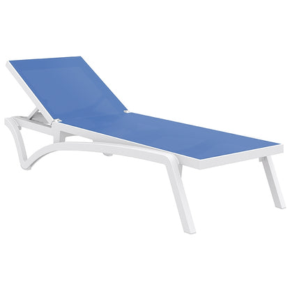 PACIFIC ΞΑΠΛΩΣΤΡΑ WHITE/BLUE ΠΟΛ/ΝΙΟΥ 193x68x35
