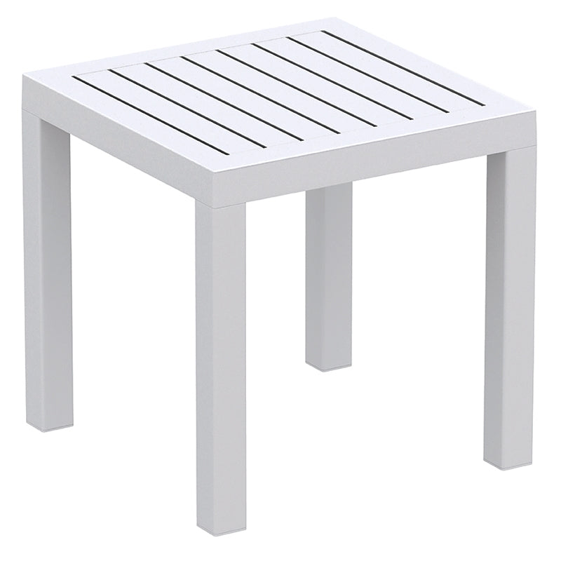OCEAN WHITE POLYESTER TABLE 45x45x45