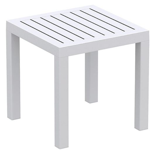 OCEAN WHITE ΤΡΑΠΕΖΙ ΠΟΛ/ΝΙΟΥ 45x45x45