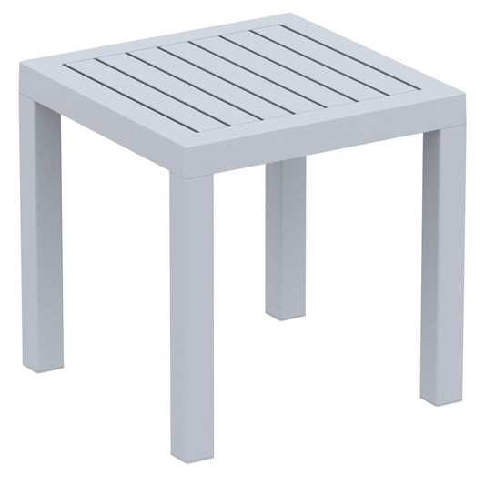OCEAN SILVER GREY ΤΡΑΠΕΖΙ ΠΟΛ/ΝΙΟΥ 45x45x45