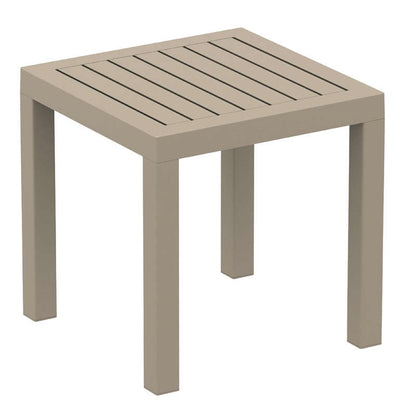 OCEAN TAUPE POLYRATTAN TABLE 45x45x45