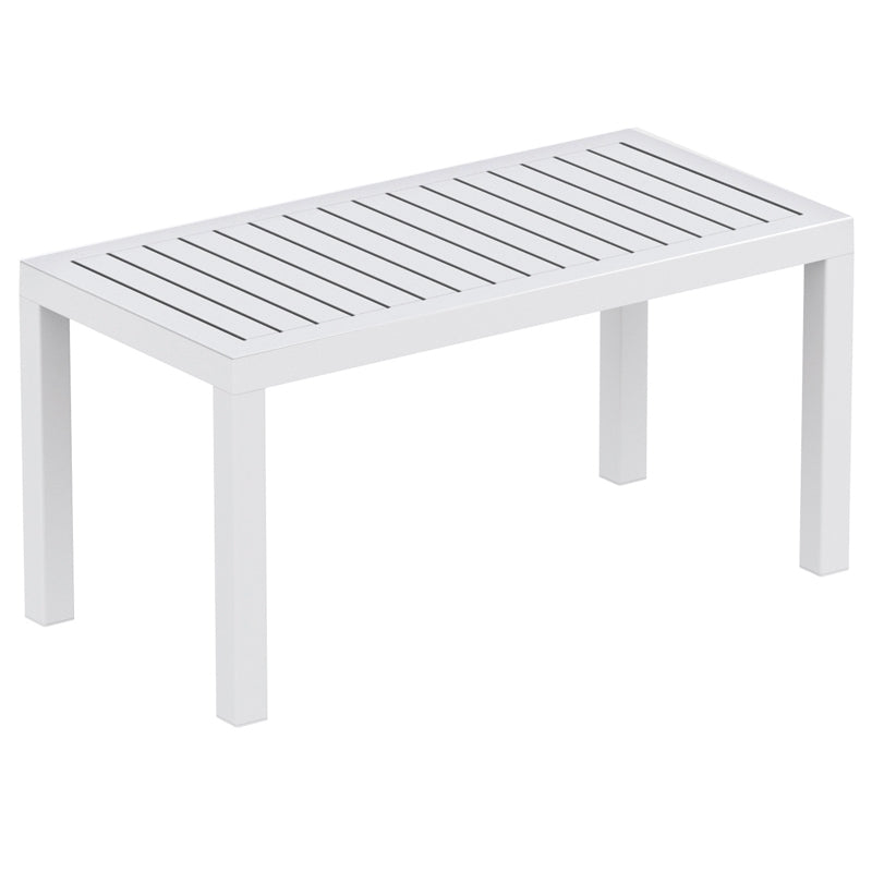 OCEAN WHITE PLASTIC TABLE 90x45x45