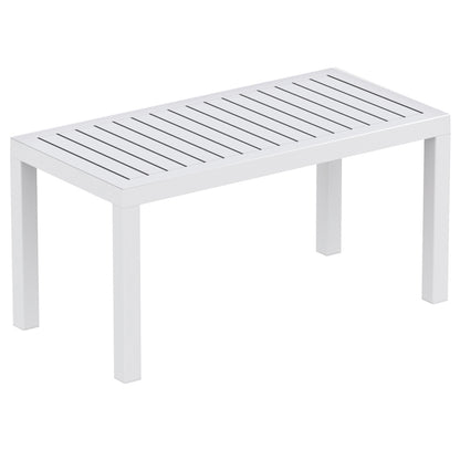 OCEAN WHITE PLASTIC TABLE 90x45x45