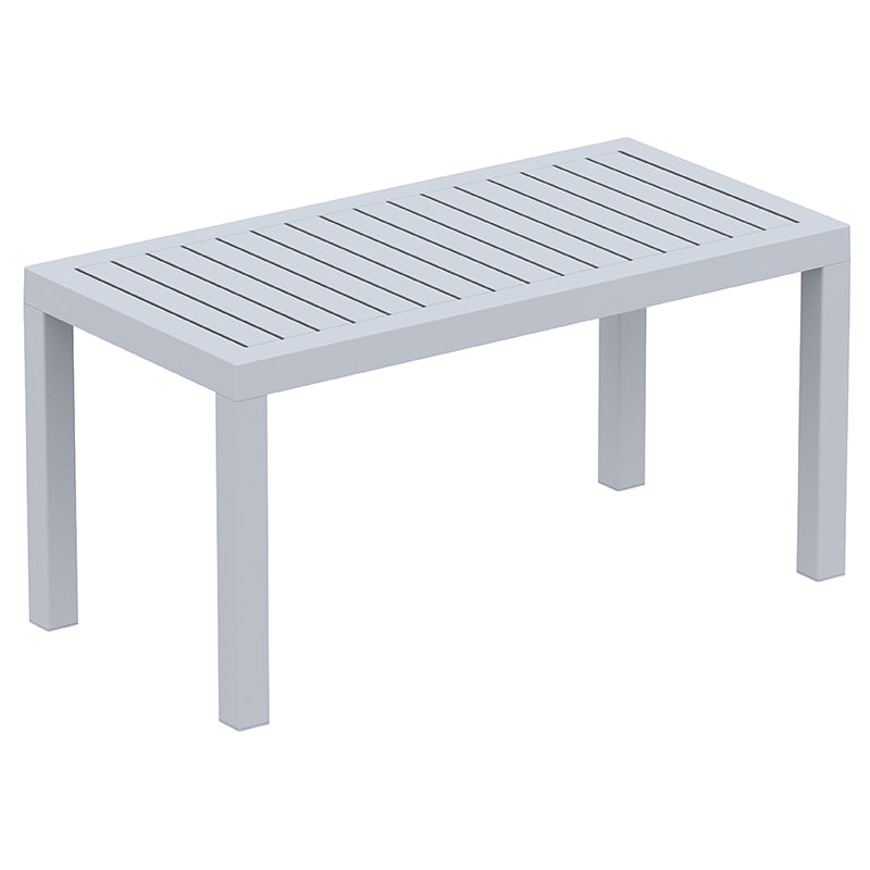 OCEAN SILVER GREY ΤΡΑΠΕΖΙ ΠΟΛ/ΝΙΟΥ 90x45x45