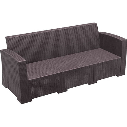 MONACO BROWN 3ΘΕΣΙΟΣ ΚΑΝΑΠΕΣ ΠΟΛ/ΝΙΟΥ 198x79x79