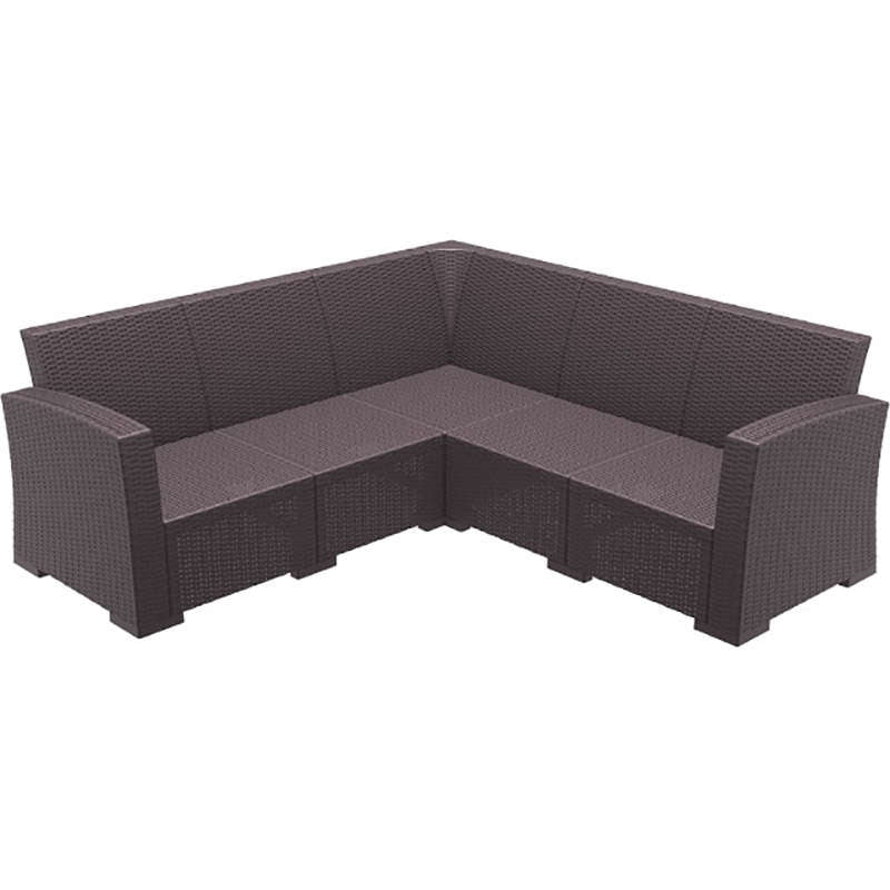 MONACO BROWN ΓΩΝΙΑ ΠΟΛ/ΝΙΟΥ 207x207x79