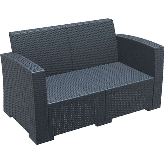 MONACO DARK GREY 2ΘΕΣΙΟΣ ΚΑΝΑΠΕΣ ΠΟΛ/ΝΙΟΥ 140x79x79