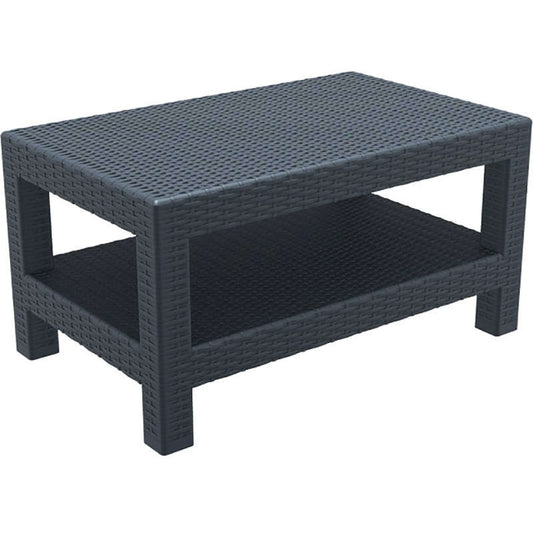 MONACO DARK GREY ΤΡΑΠΕΖΙ ΠΟΛ/ΝΙΟΥ 92x57x45