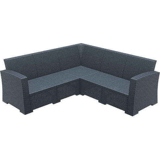 MONACO DARK GREY ΓΩΝΙΑ ΠΟΛ/ΝΙΟΥ 207x207x79