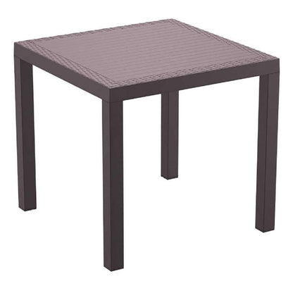 ORLANDO BROWN DINING TABLE 80x80x75