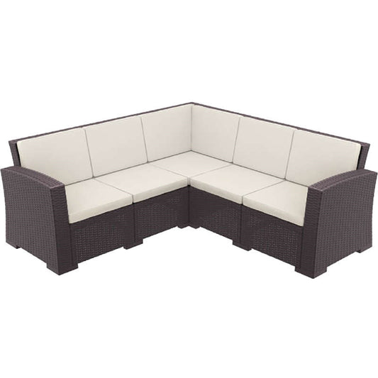 MONACO BROWN ΓΩΝΙΑ ΜΕ ΜΑΞΙΛΑΡΙ ΠΟΛ/ΝΙΟΥ 207x207x79