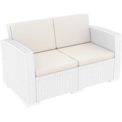 MONACO WHITE 2ΘΕΣ. ΚΑΝΑΠΕΣ ΜΕ ΜΑΞ. ΠΟΛ/ΝΙΟΥ 140x79x79