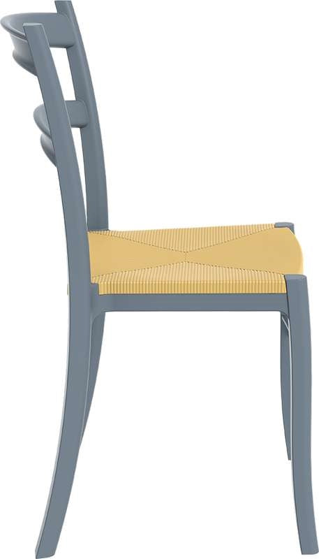 TIFFANY S DARK GREY ΚΑΡΕΚΛΑ ΠΟΛ/ΝΙΟΥ 45x51x85