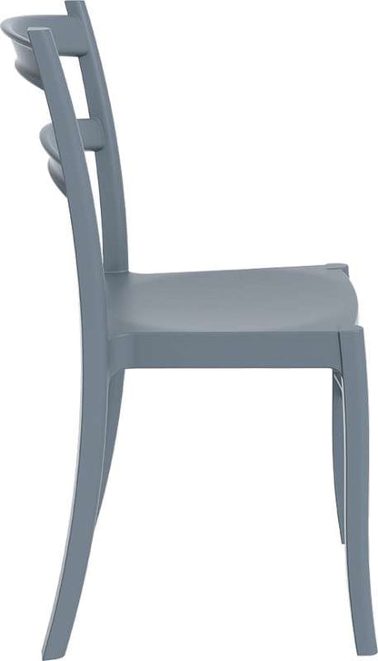 TIFFANY DARK GREY ΚΑΡΕΚΛΑ ΠΟΛ/ΝΙΟΥ 45x51x85