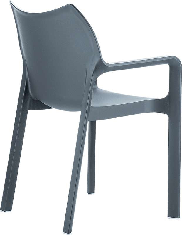 DIVA DARK GREY ΠΟΛΥΘΡΟΝΑ ΠΟΛ/ΝΙΟΥ 57x53x84