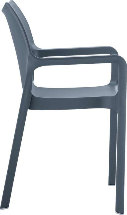 DIVA DARK GREY ΠΟΛΥΘΡΟΝΑ ΠΟΛ/ΝΙΟΥ 57x53x84