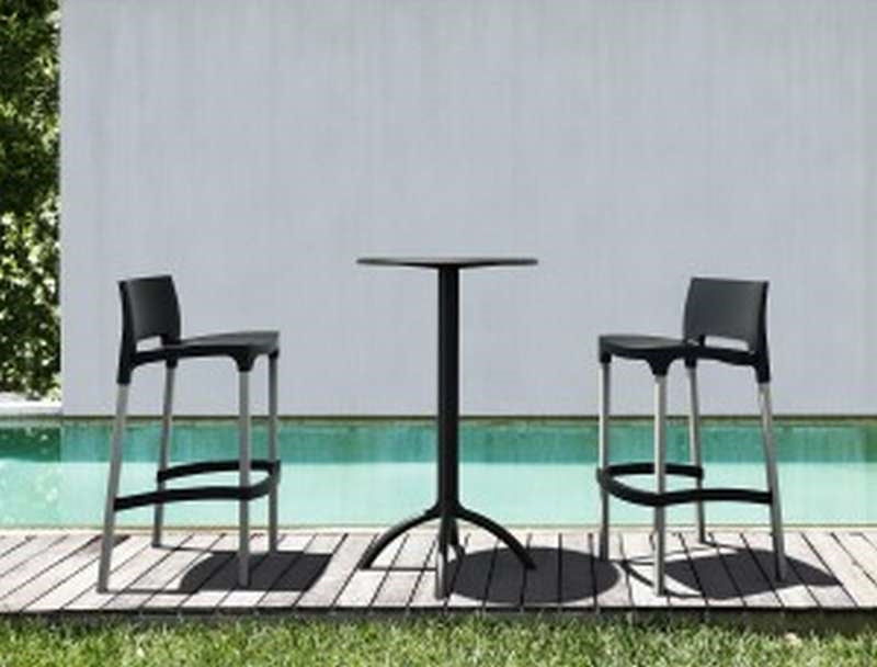 OCTOPUS BAR BLACK POLYPROPYLENE Ø60x108