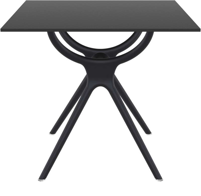 AIR TABLE BLACK LAMINATE 80x80x74
