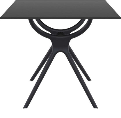 AIR TABLE BLACK LAMINATE 80x80x74
