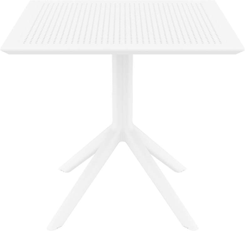 SKY WHITE ΤΡΑΠΕΖΙ ΠΟΛ/ΝΙΟΥ 80x80x74