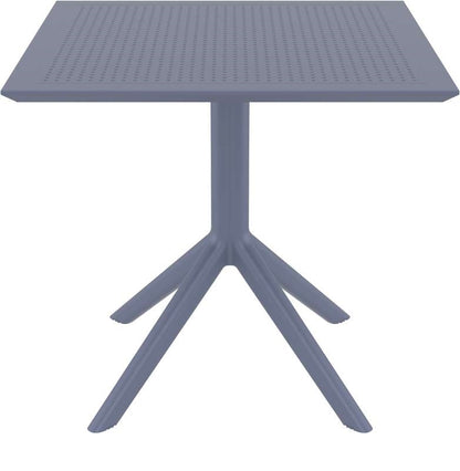 SKY DARK GREY ΤΡΑΠΕΖΙ ΠΟΛ/ΝΙΟΥ 80x80x74