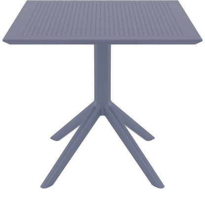 SKY DARK GREY ΤΡΑΠΕΖΙ ΠΟΛ/ΝΙΟΥ 80x80x74