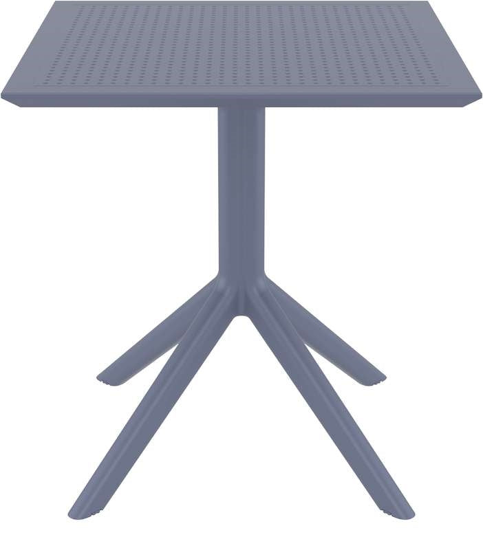 SKY DARK GREY ΤΡΑΠΕΖΙ ΠΟΛ/ΝΙΟΥ 70x70x74