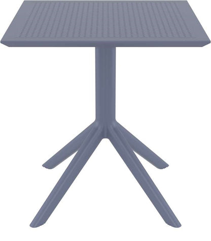 SKY DARK GREY ΤΡΑΠΕΖΙ ΠΟΛ/ΝΙΟΥ 70x70x74
