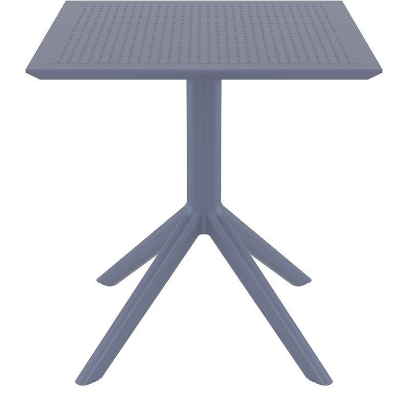 SKY DARK GREY ΤΡΑΠΕΖΙ ΠΟΛ/ΝΙΟΥ 70x70x74