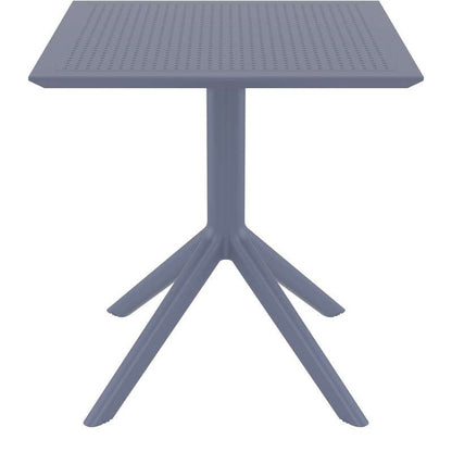 SKY DARK GREY ΤΡΑΠΕΖΙ ΠΟΛ/ΝΙΟΥ 70x70x74