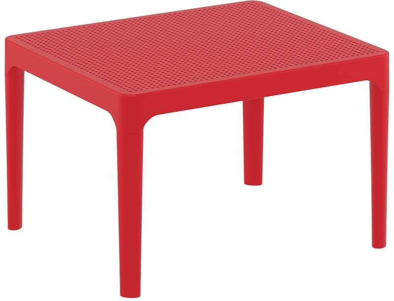 SKY RED PLASTIC TABLE 50x60x40