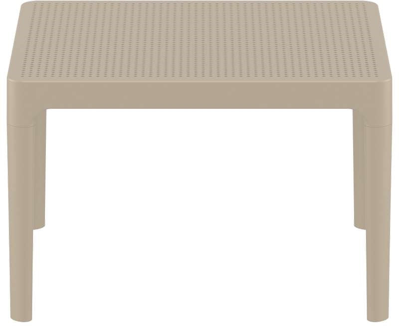 SKY TAUPE PLASTIC TABLE 50x60x40