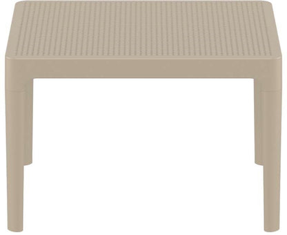 SKY TAUPE PLASTIC TABLE 50x60x40