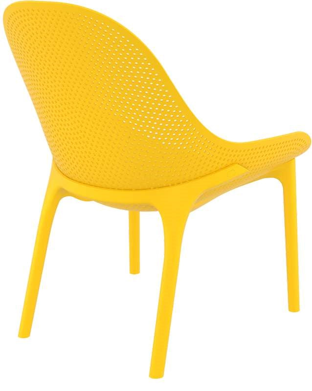 SKY LOUNGE YELLOW ARMCHAIR POLYPROPYLENE 60x71x83