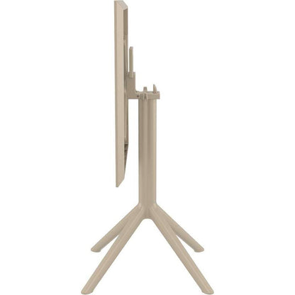 SKY TAUPE ΤΡΑΠΕΖΙ ΠΤΥΣ/ΝΟ ΠΟΛ/ΝΙΟΥ 60x60x74