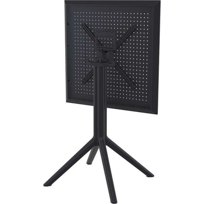 SKY BLACK ΤΡΑΠΕΖΙ ΠΤΥΣ/ΝΟ ΠΟΛ/ΝΙΟΥ 60x60x74