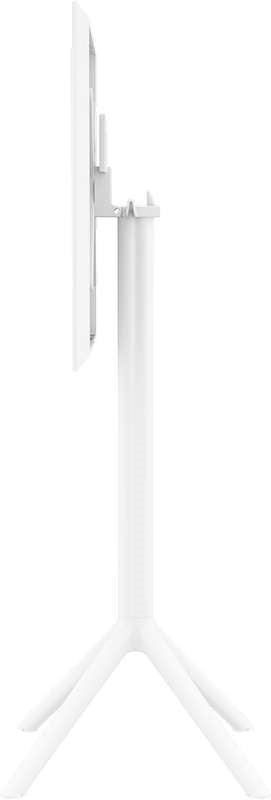 SKY WHITE BAR FOLDING TABLE POLYPROPYLENE 60x60x108