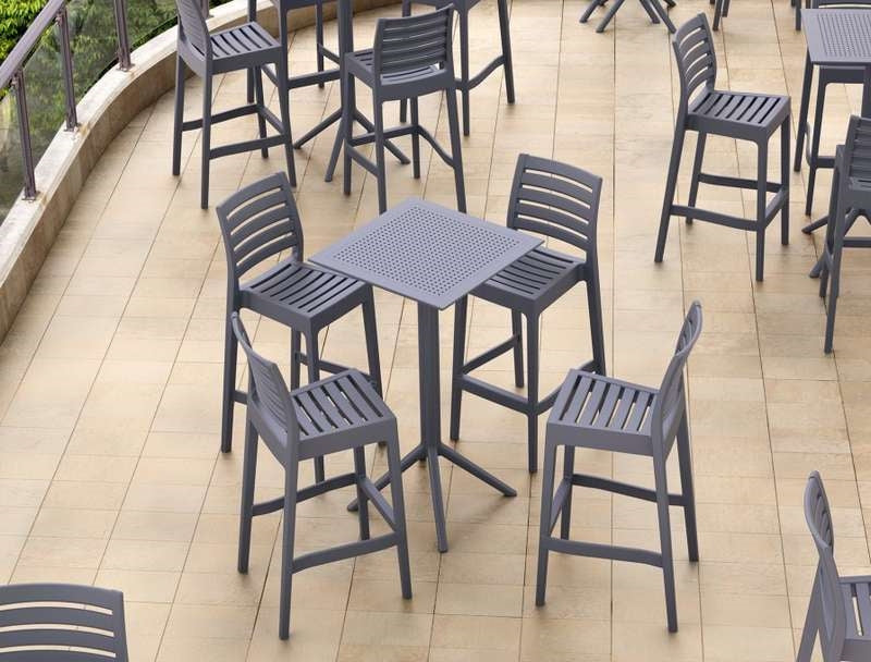 SKY DARK GREY BAR FOLDABLE TABLE POLYWOOD 60x60x108