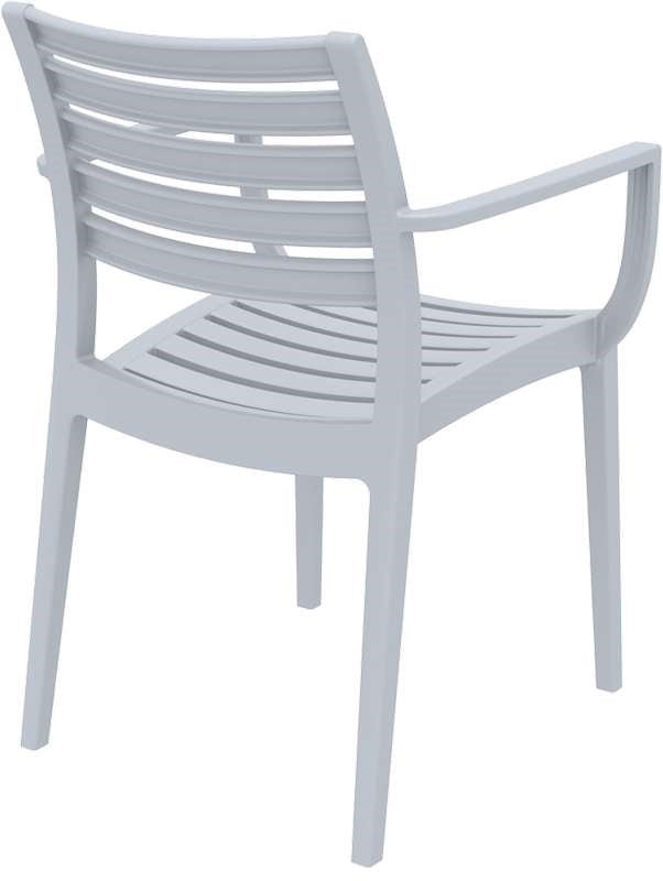 ARTEMIS SILVER GREY ARMCHAIR 58x58x83.5