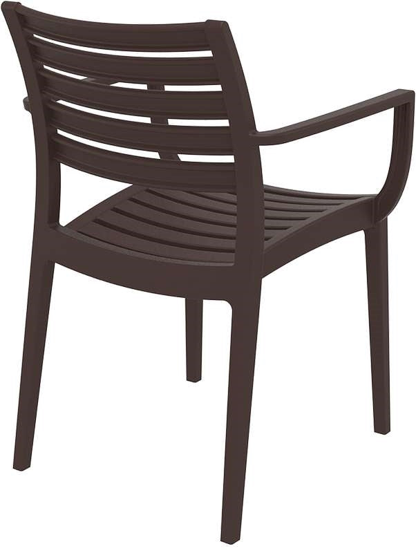 ARTEMIS BROWN FABRIC ARMCHAIR 58x58x83.5