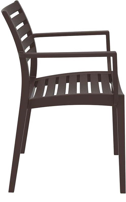 ARTEMIS BROWN FABRIC ARMCHAIR 58x58x83.5