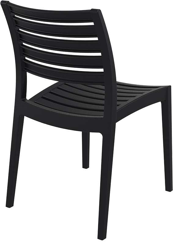 ARES CHAIR BLACK POLYPROPYLENE 48x58x83.7