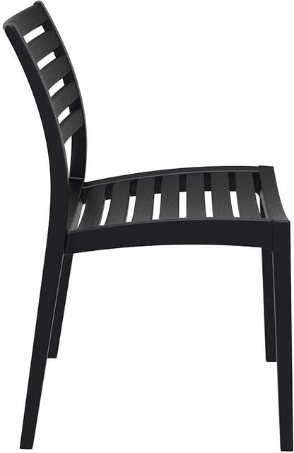ARES CHAIR BLACK POLYPROPYLENE 48x58x83.7