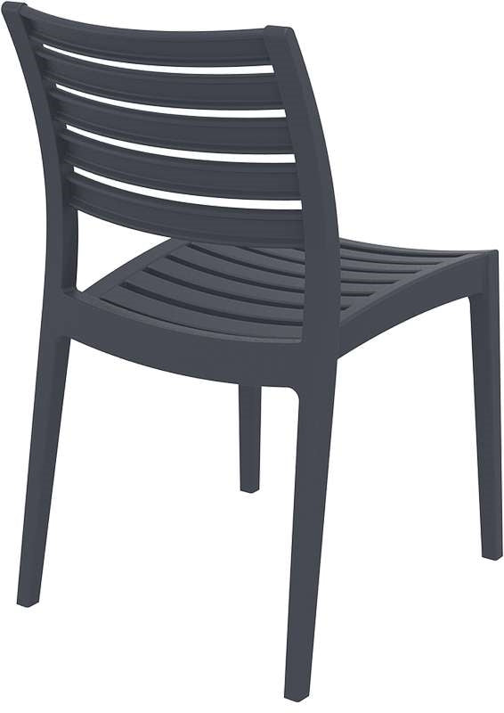 ARES CHAIR DARK GREY POLYPROPYLENE 48x58x83.7