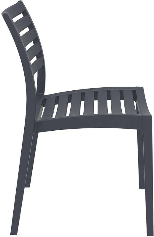 ARES CHAIR DARK GREY POLYPROPYLENE 48x58x83.7